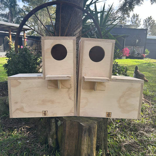 Parrot nest box large L shape
