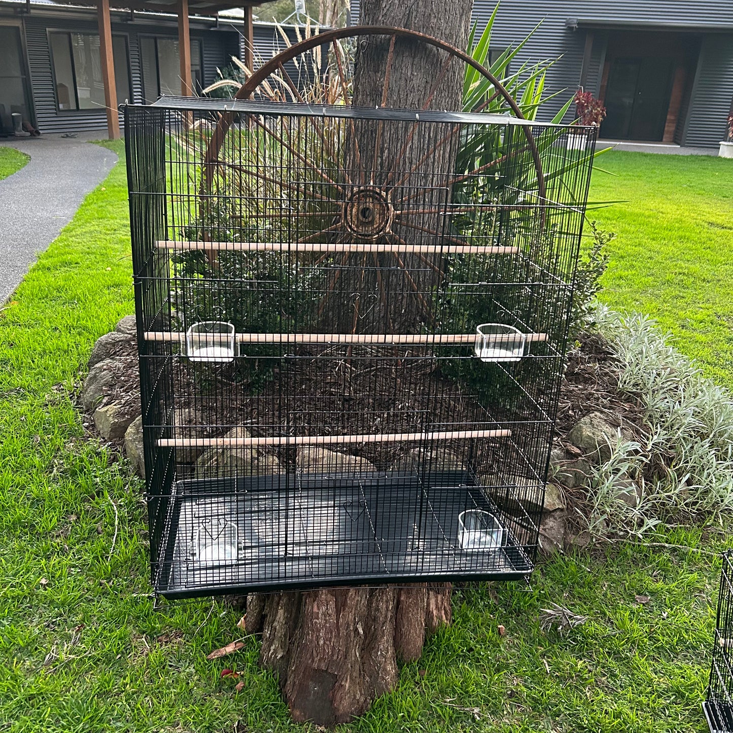 3 Bird Flight Cages Tall 75cm