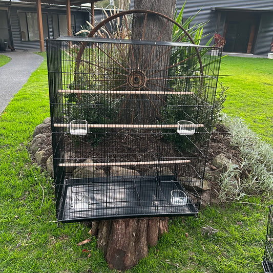 3 Bird Flight Cages Tall 75cm