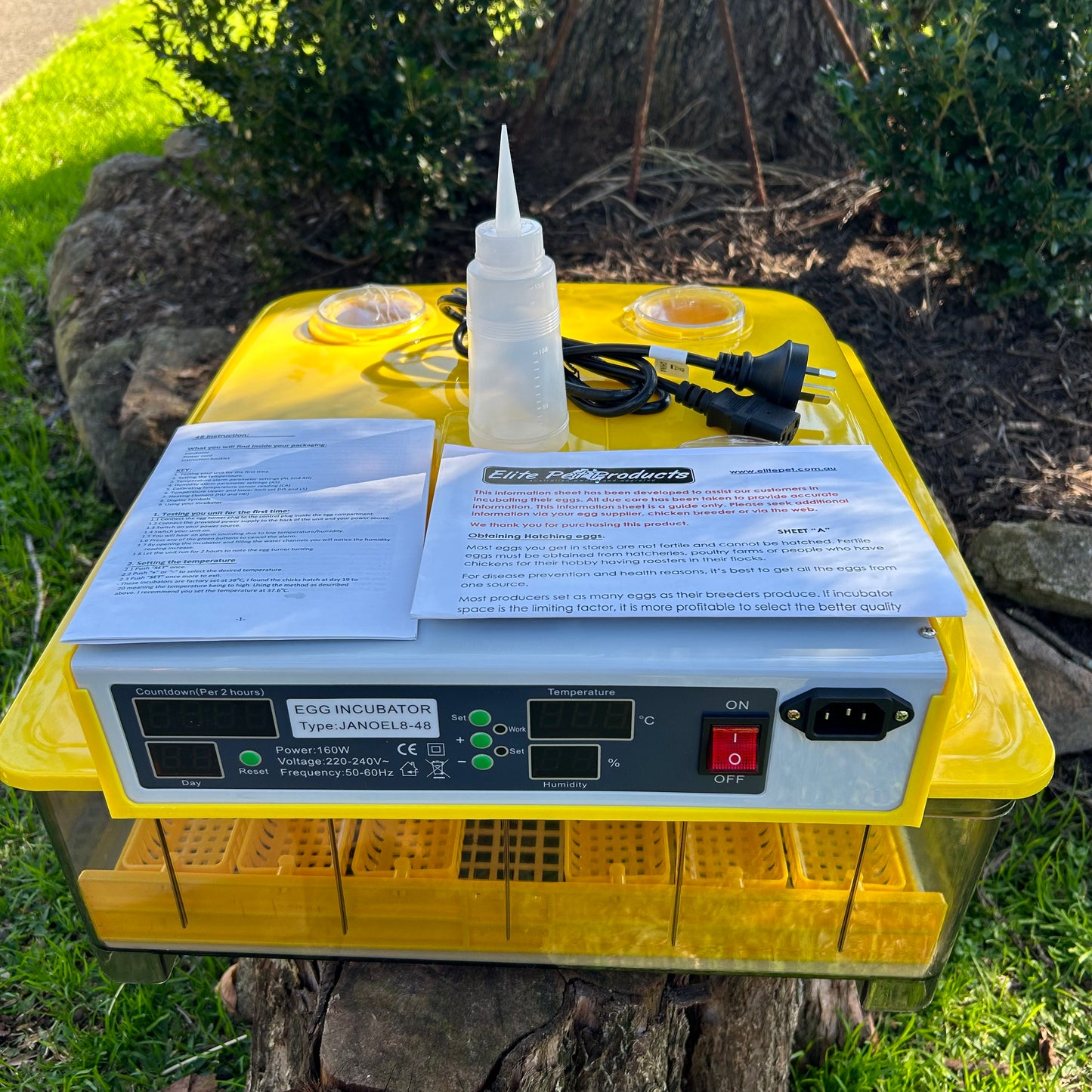 Auto Tilt Incubator 48 Egg