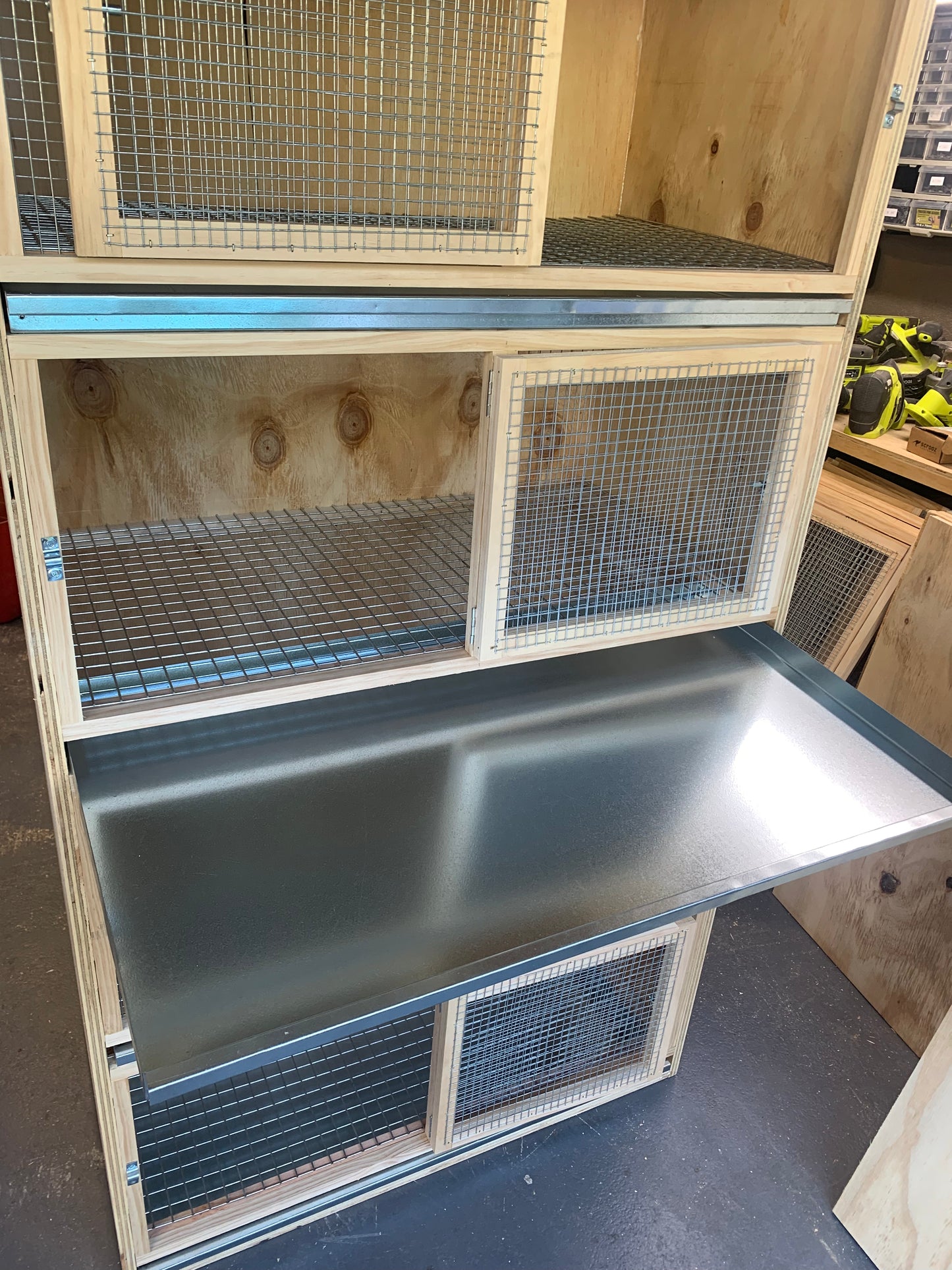 Pigeon or Poultry Breeding Cabinet With Trays