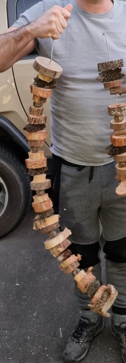 Natural Bird Spiral Toy Large