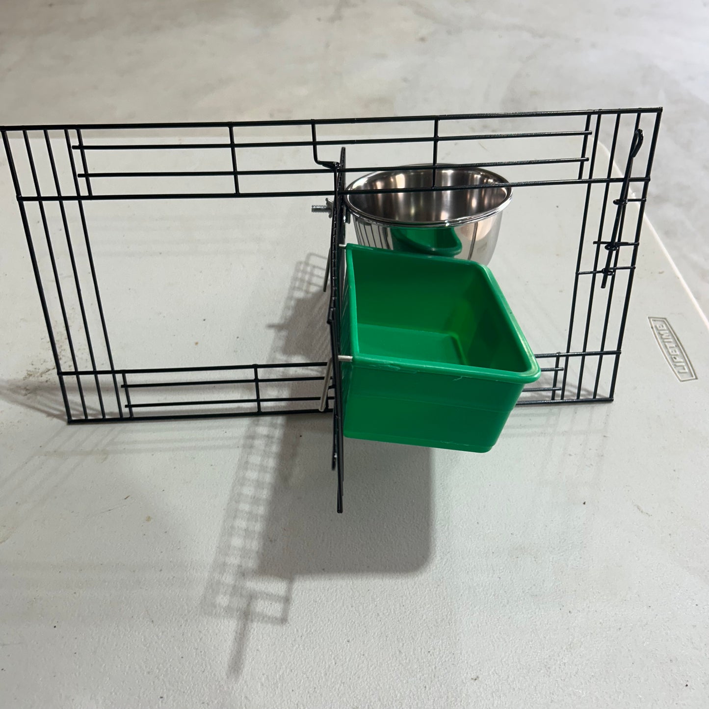 Suspended Aviary Or Cage Swivel Door Black