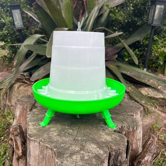 Poultry Feeder Green With Legs