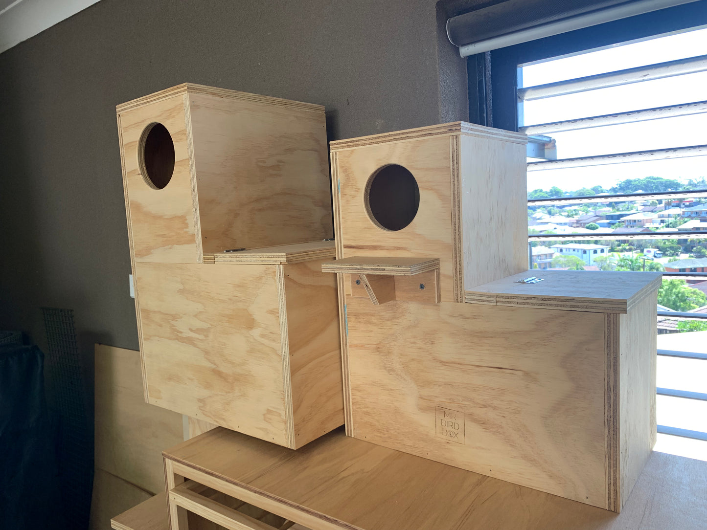 Parrot nest box extra large L shape