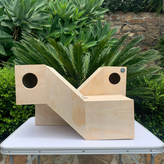 Parrot nest box Z-shape medium