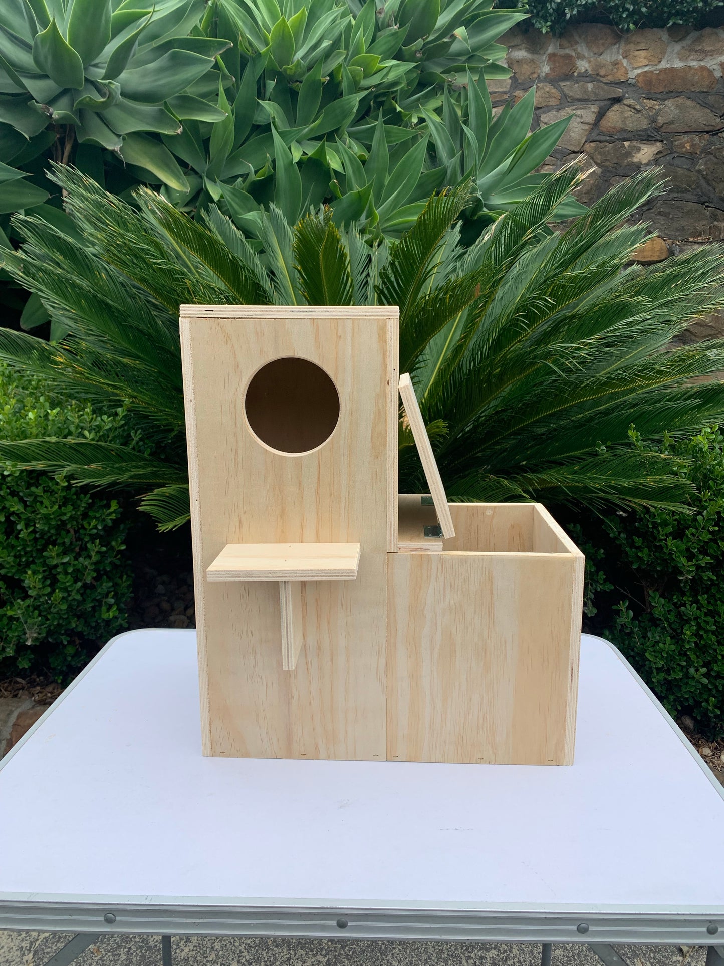 Parrot nest box large L shape