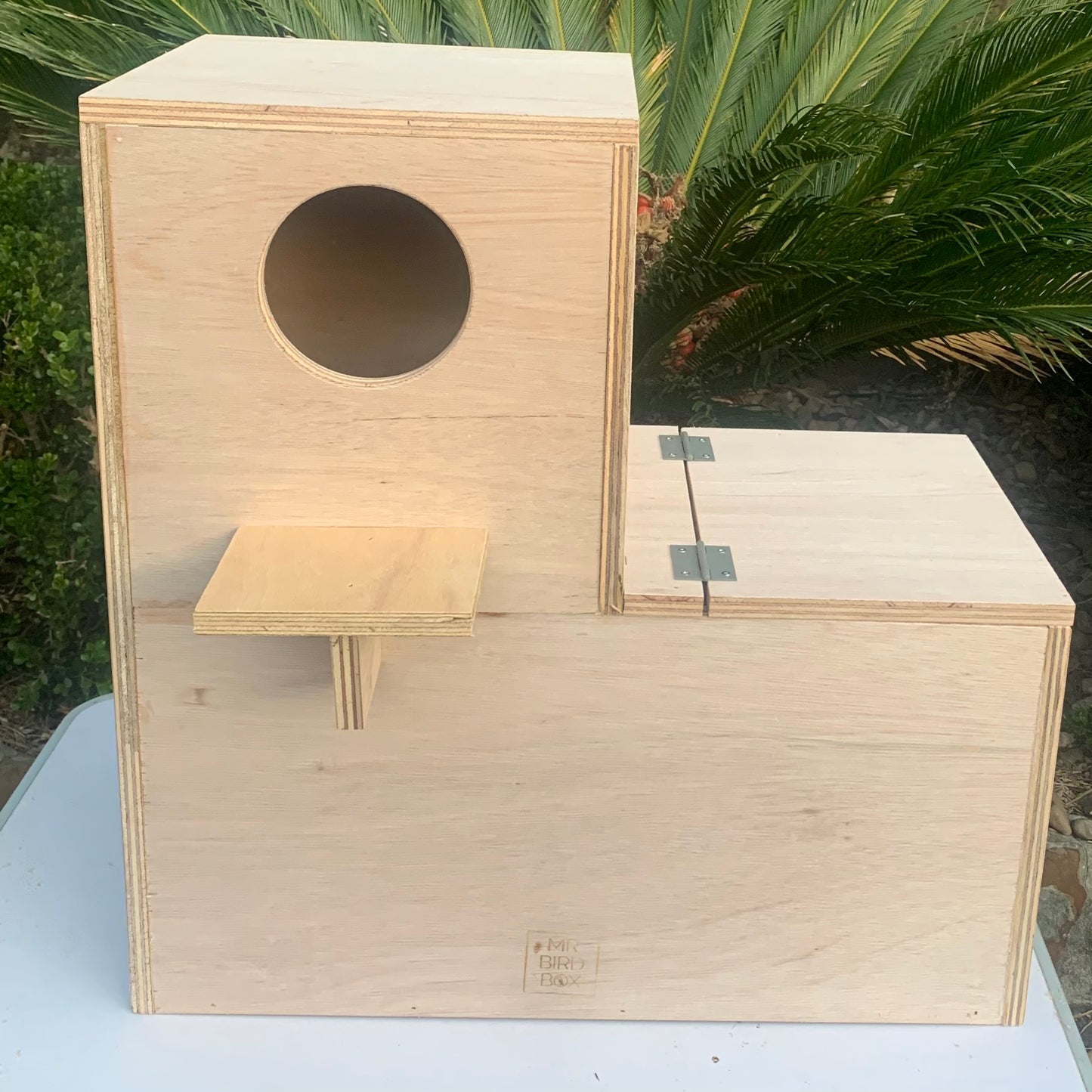 Parrot nest box extra large L shape